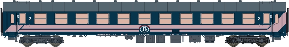 LS Models LS42079 - H0 - Liegewagen 2. Kl., SNCB, Ep. VI